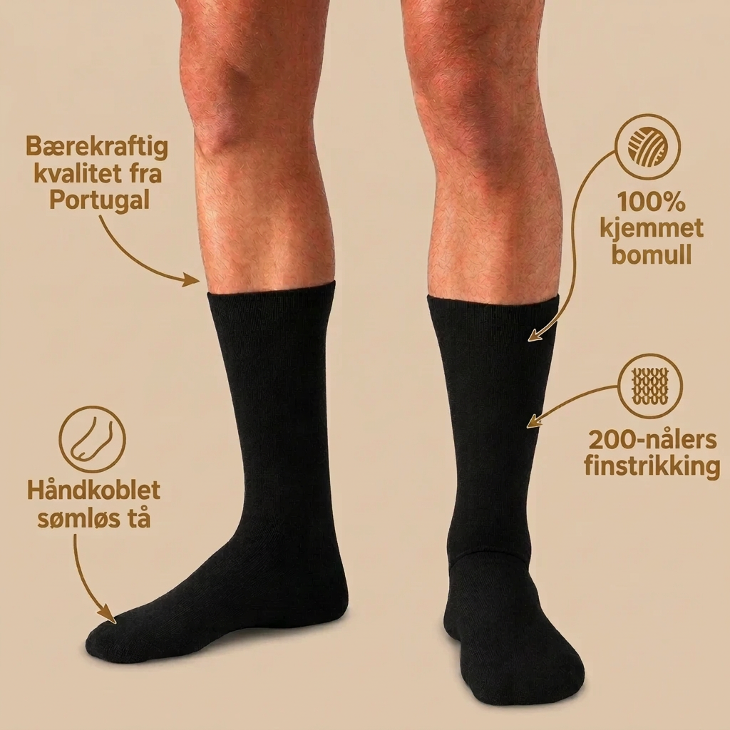 100% bomullssokker