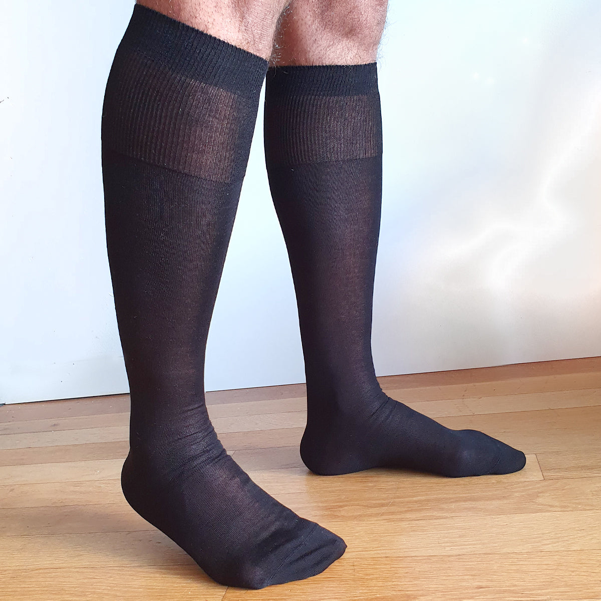 100% merinoull tynne herre knestrømper