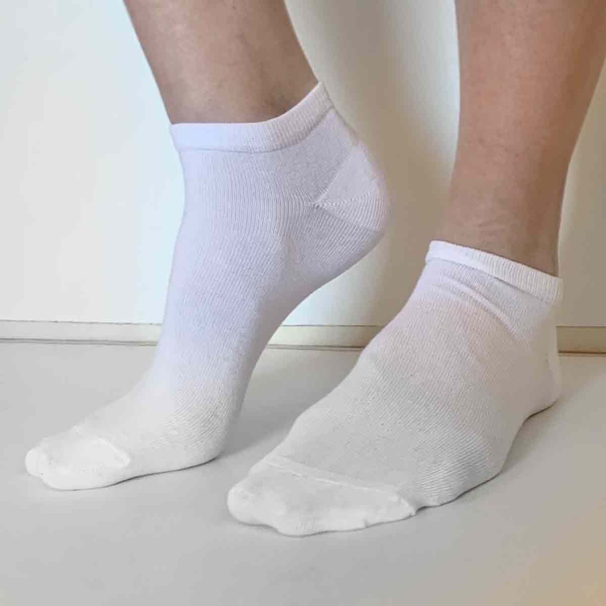 6-pack men's ankle sneaker socks in cotton