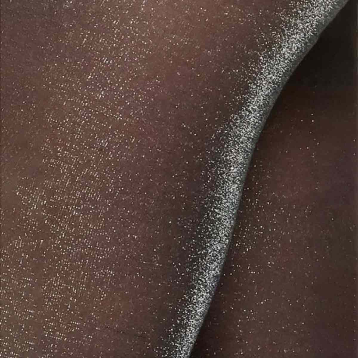 Sort 
strømpebukse med sølv glitter