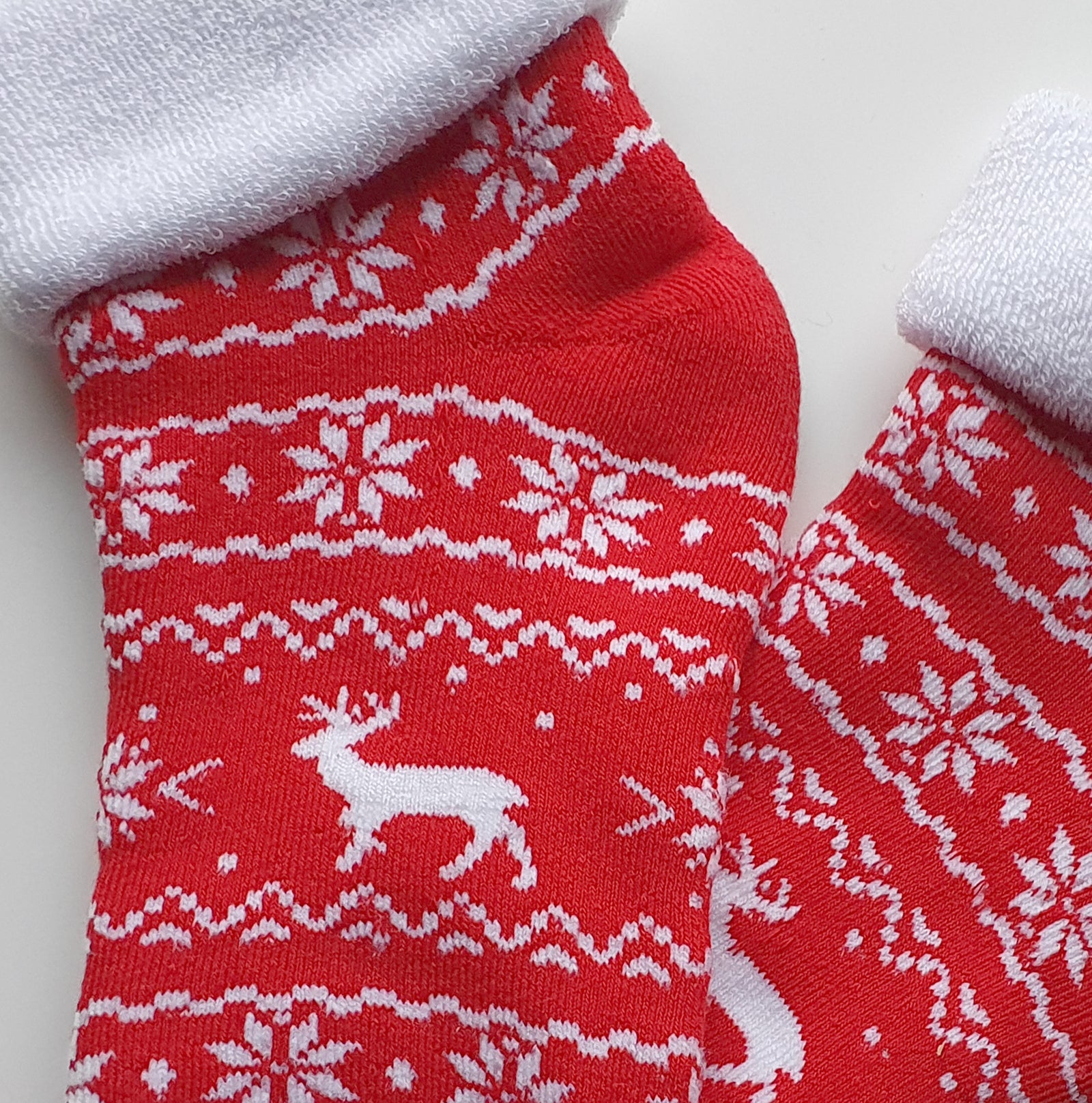 Julesokker med Reindeer mønster