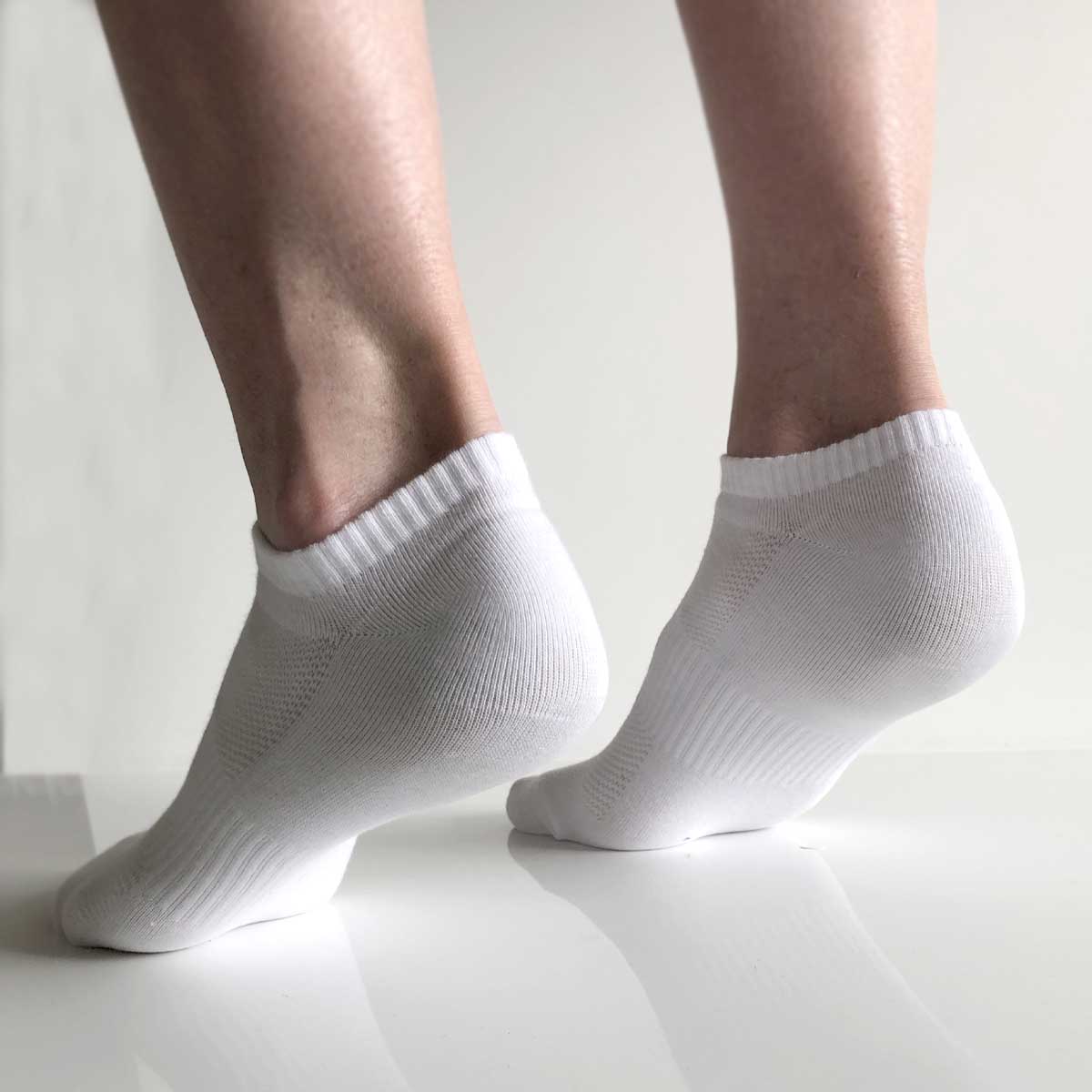 Pack of anti-odor cotton women's and men's ankle socks