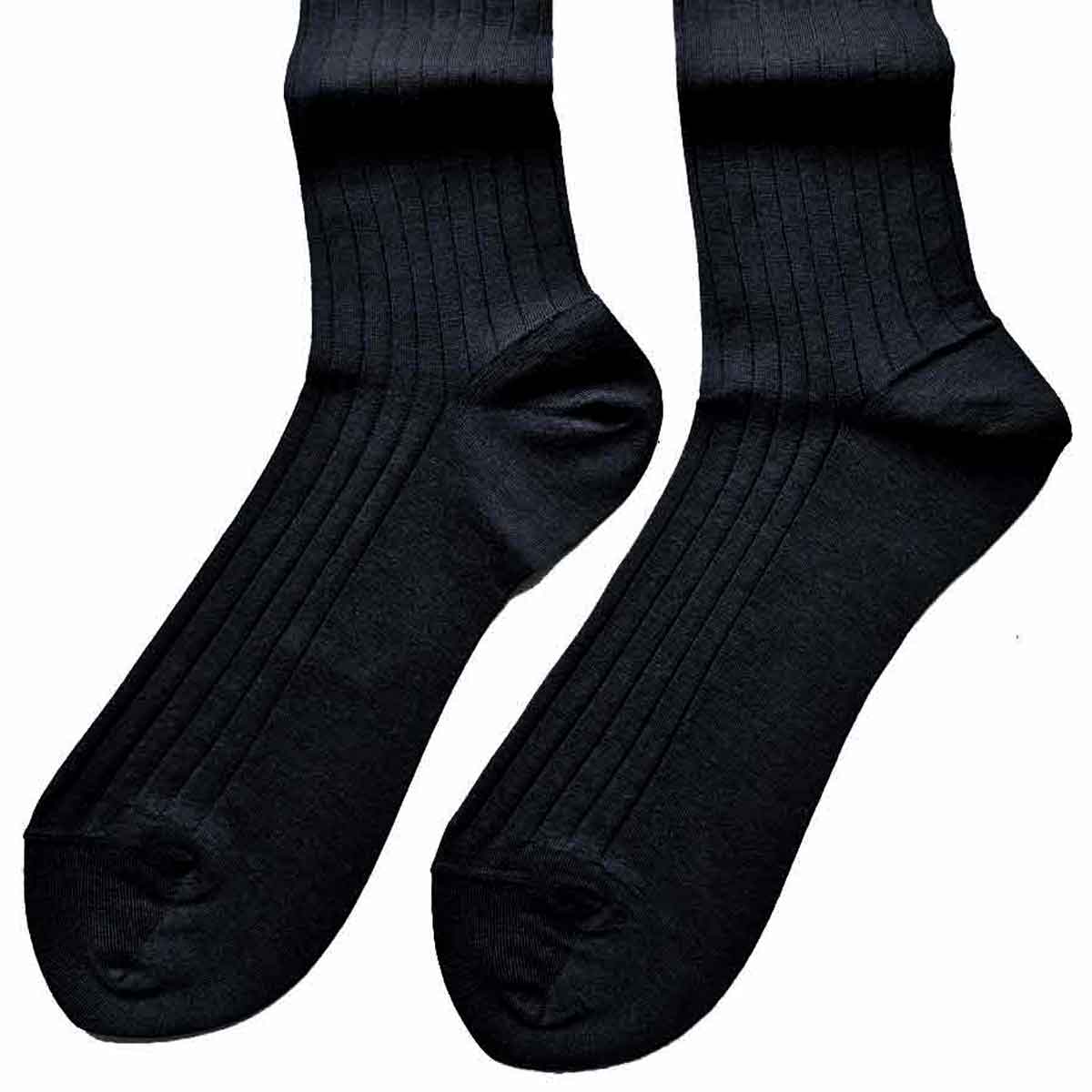 Men's knee socks in 100% mercerized cotton