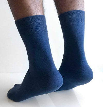 Pakke med blå bambus dressokker