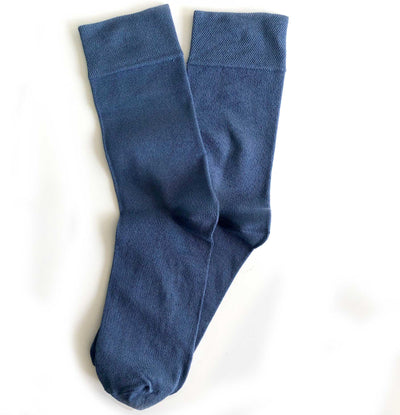 Pakke med blå bambus dressokker