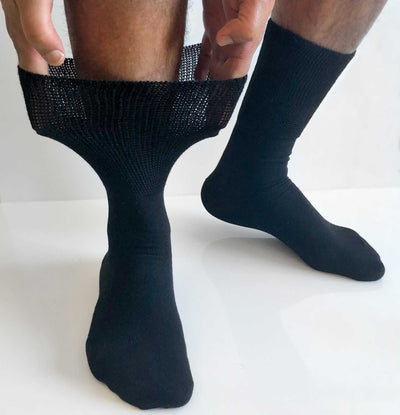 Pakke med sorte 90% merino ullsokker • strammer ikke