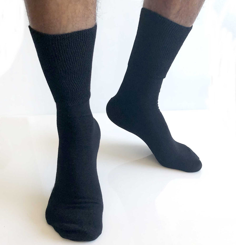Pakke med sorte 90% merino ullsokker • strammer ikke