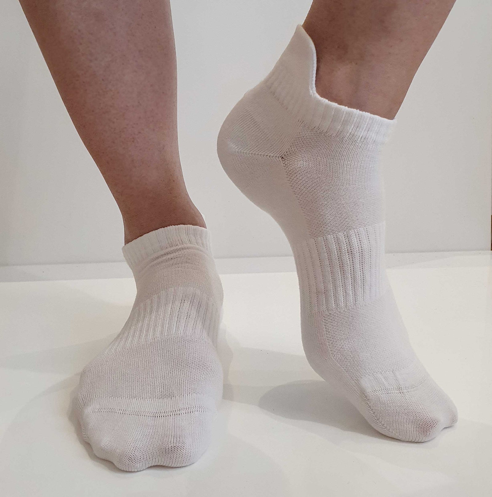6-pack Ankel bomullsokker med tab