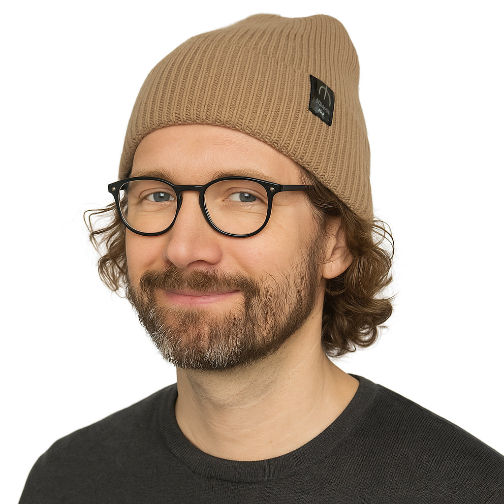 Beige ullue i 100% kashmir/ull