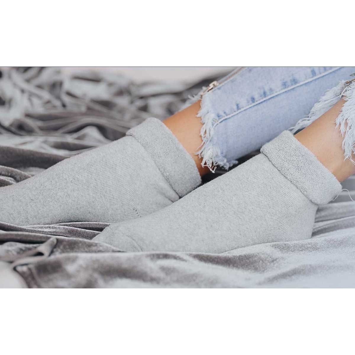 Soft cozy socks with plush terry inside • women's socks