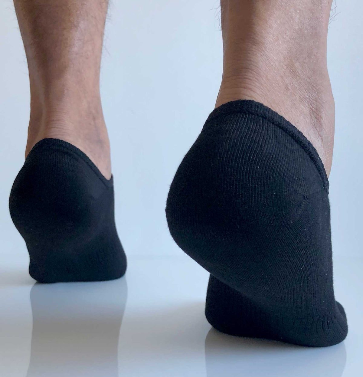 Usynlige bambussokker med silikon