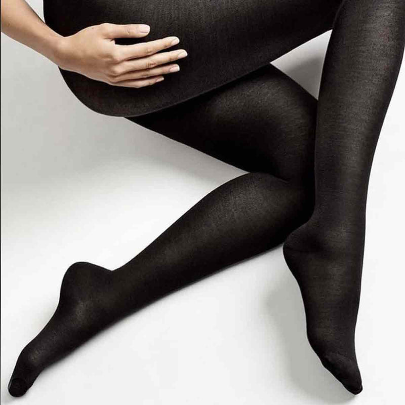 Wolford Merino Tights Black - ull strømpebukse i sort