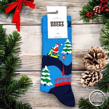 HAPPY SOCKS SANTA ON THE WAY TO WORK SOCK