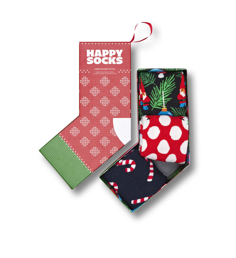 HAPPY SOCKS 3-PACK X-MAS STOCKING GIFT SET