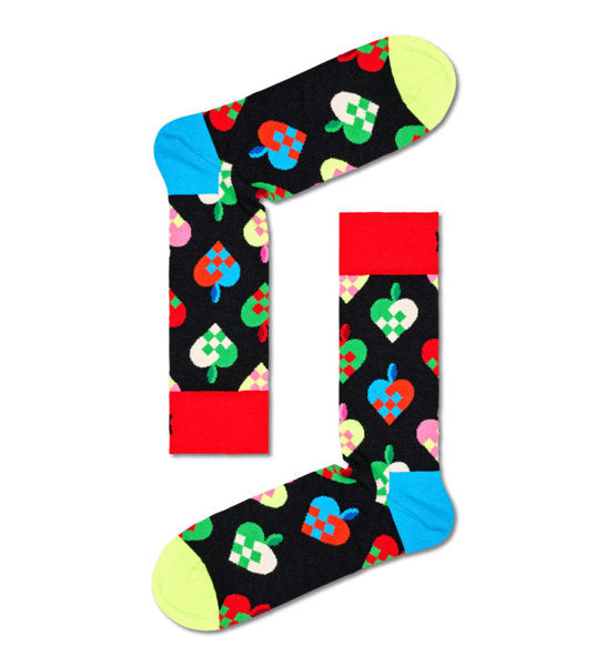 HAPPY SOCKS BRAIDED CHRISTMAS HEART SOCK