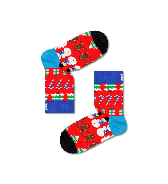 Happy Socks Kids All I Want For Christmas Sock - barnestørrelser