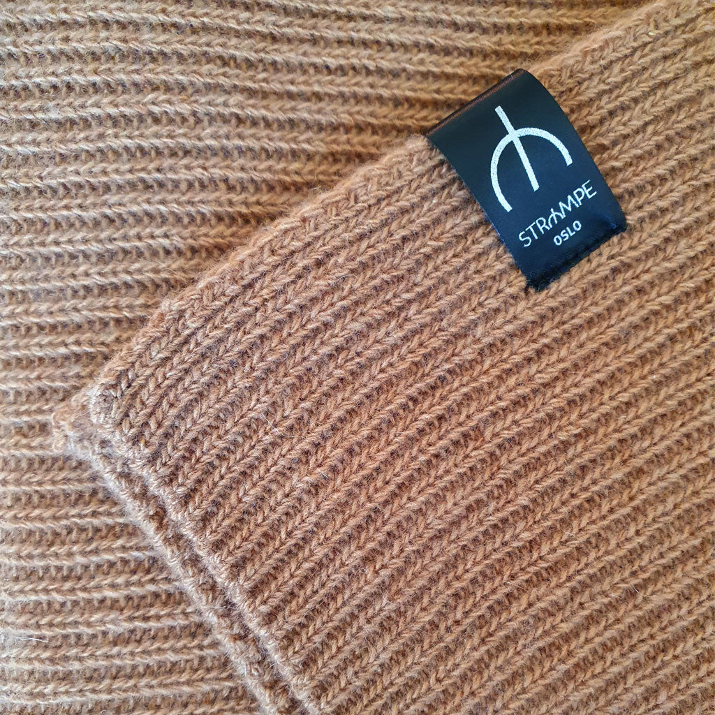 Sort ullskjerf i 100% kashmir/ull