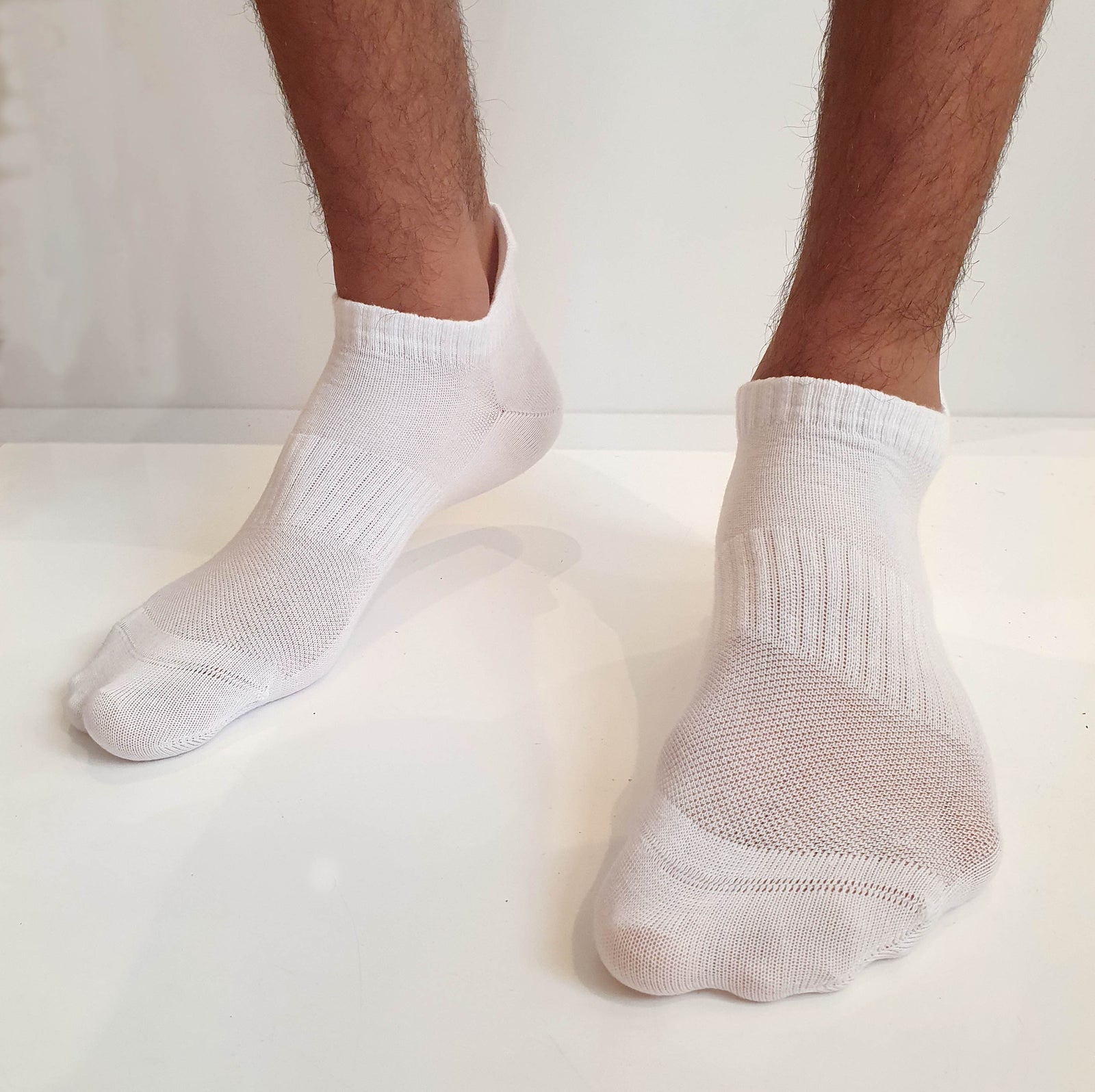 6-pk ankel bomullsokker med tab