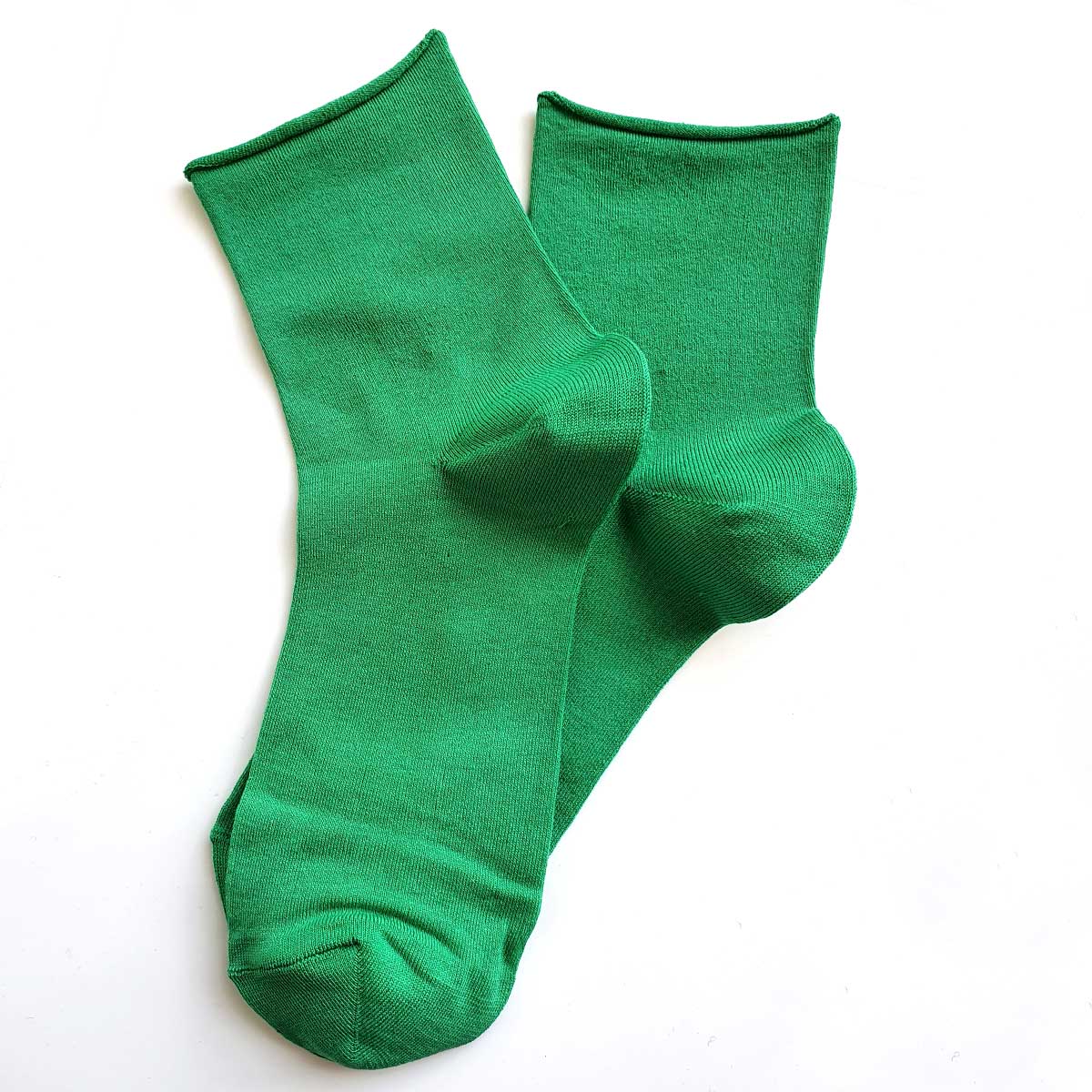 Soft 82% cotton socks with a rolled hem - socks that don't tighten