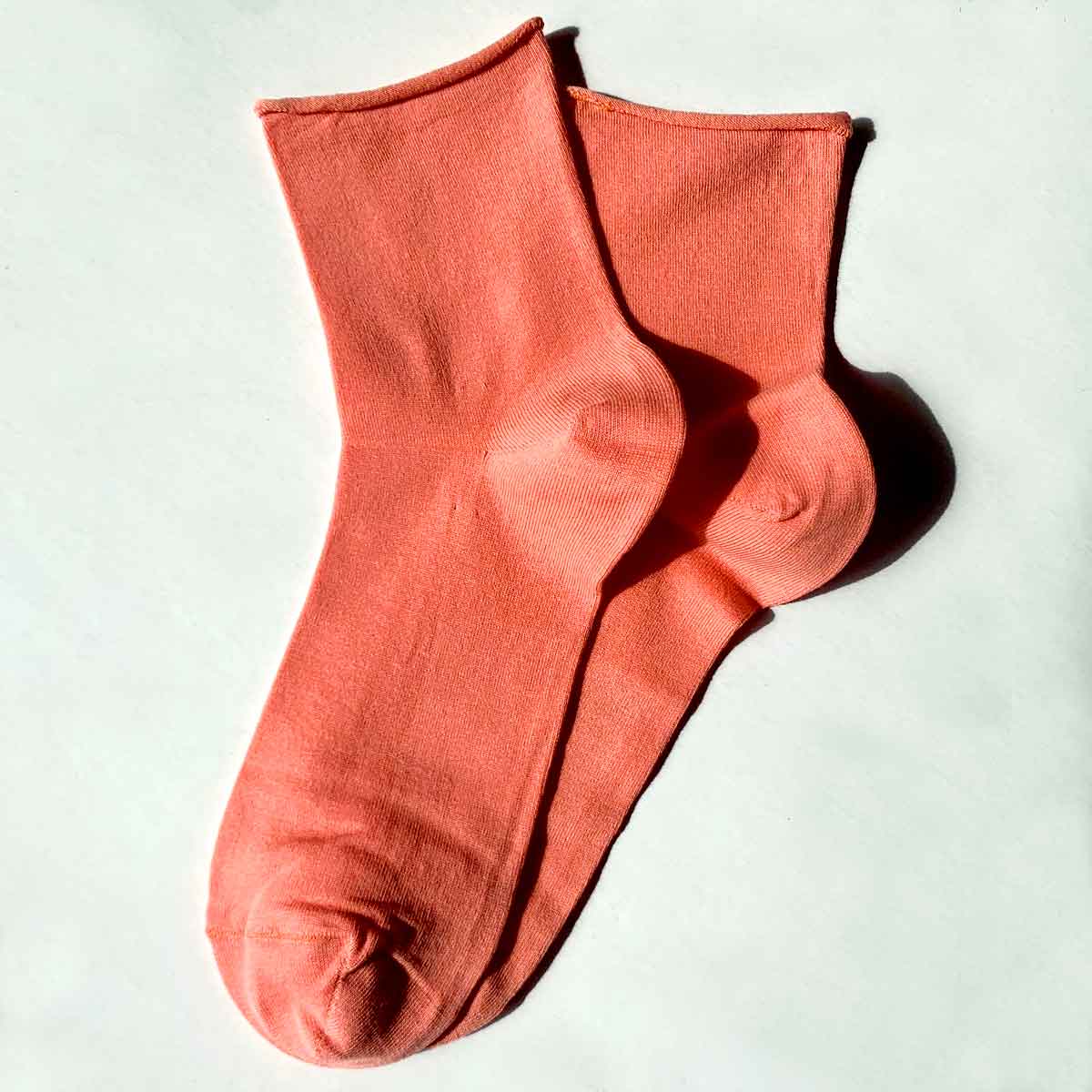Soft 82% cotton socks with a rolled hem - socks that don't tighten