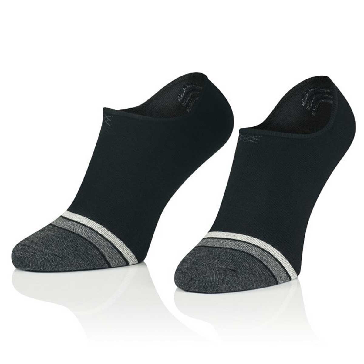 Cotton men&#39;s no show socks with stripe