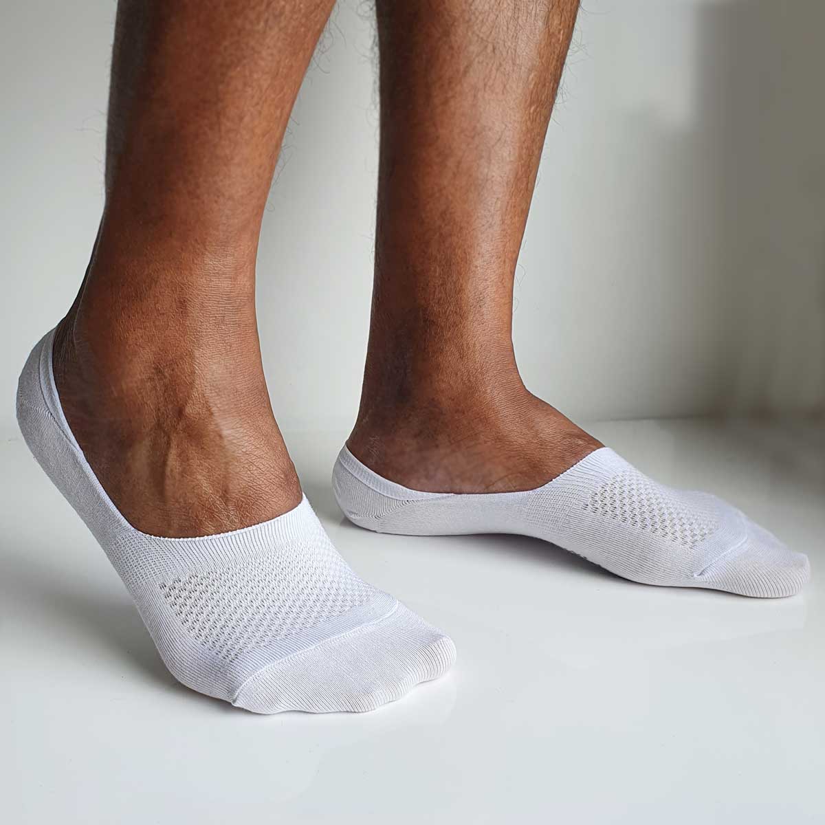Pakke med step bambus usynlige sokker i hælen - usynlige sokker i mokkasiner, loafers og - STRØMPE -
