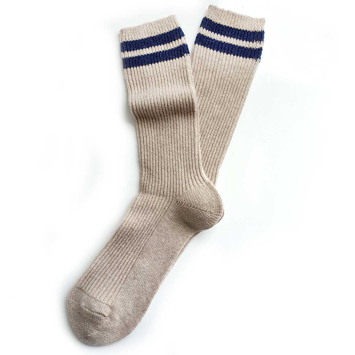Old school retro tennis herresokker • off-white • ull/cashmere