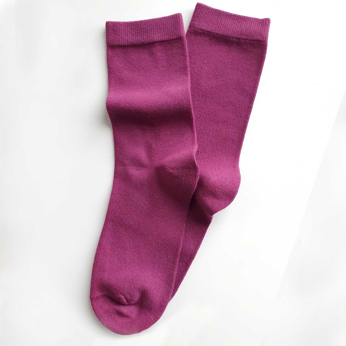 Sokker i økologisk bomull  til dame i mange farger