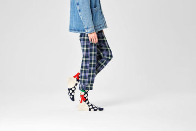 Happy Socks Jumbo Snowman Sock + Julesokker