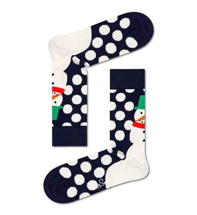 Happy Socks Jumbo Snowman Sock + Julesokker