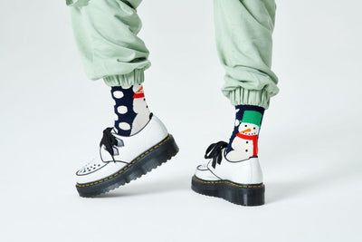Happy Socks Jumbo Snowman Sock