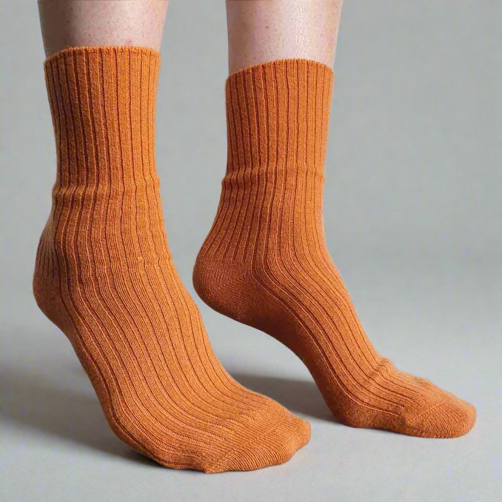 Women's wool socks with cashmere - socks that do not tighten