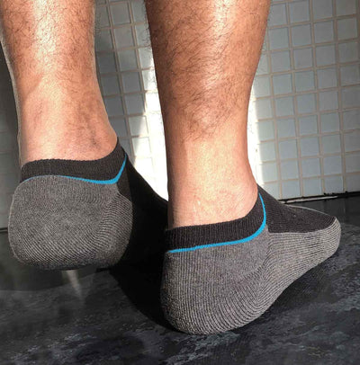 Dame sneaker sportssokker i bomull med polstret såle
