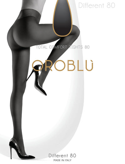 OROBLU Tights Different 80, Total comfort, BLACK