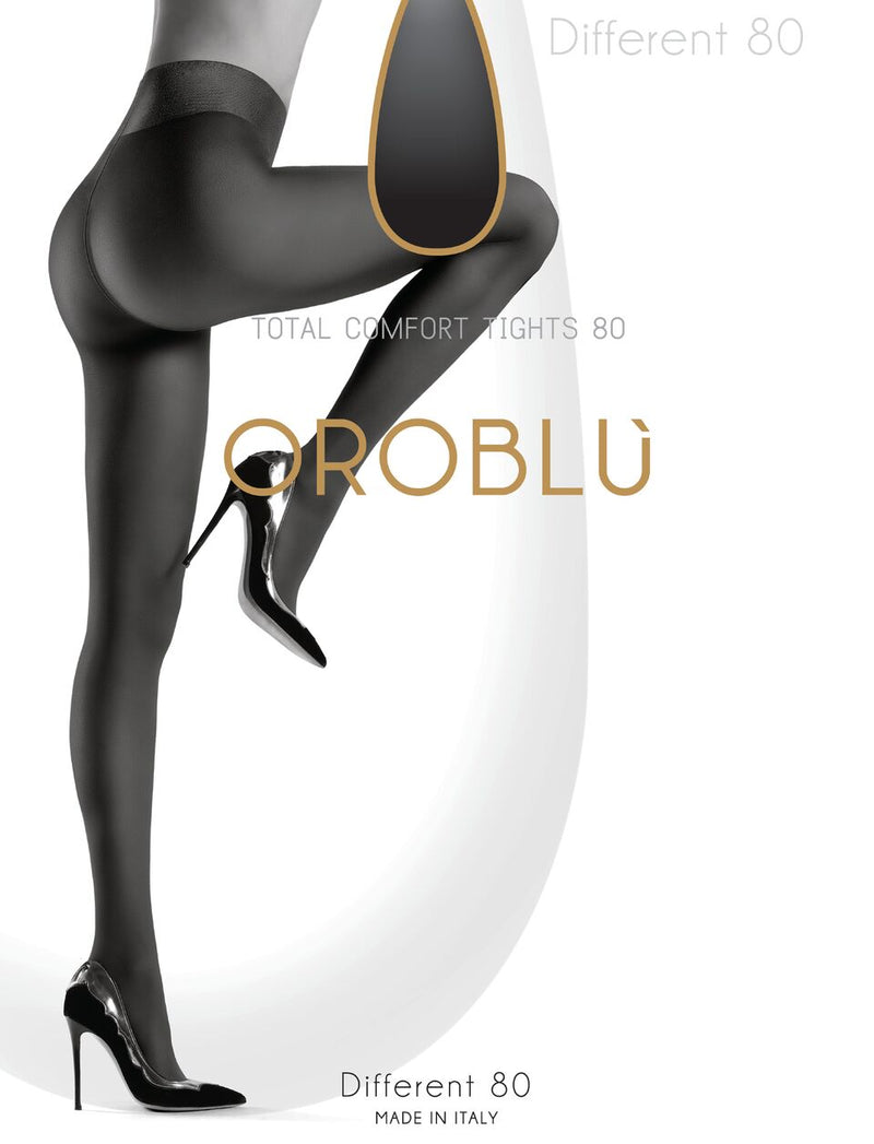 OROBLU Tights Different 80, Total comfort, BLACK