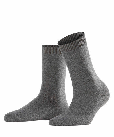 Falke Cosy Wool Socks and Cashmere, grå ullsokker med cashmere