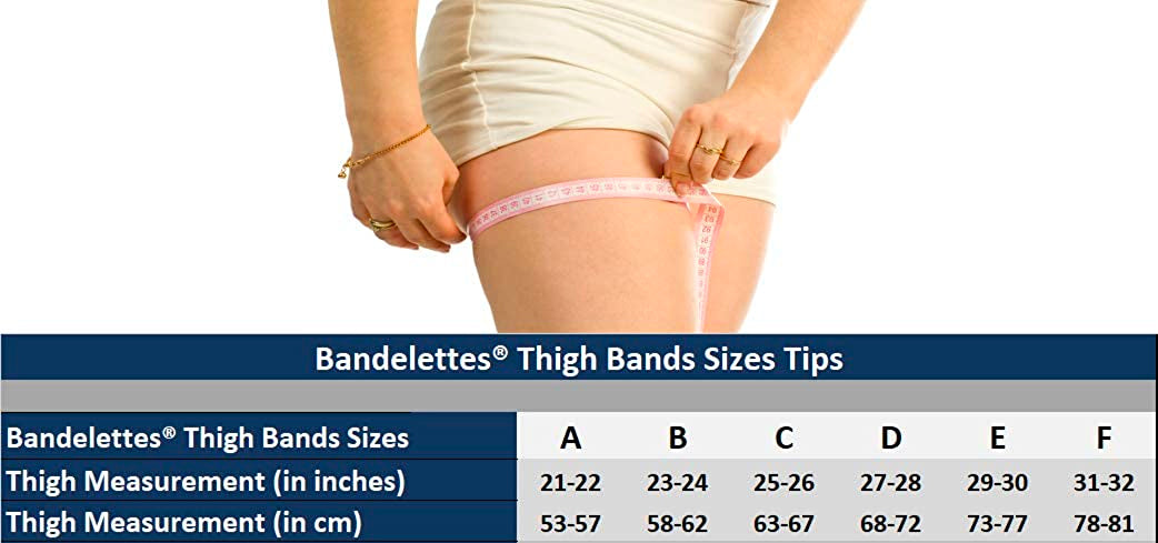Bandelettes Unisex black smooth thigh band against chafing thighs