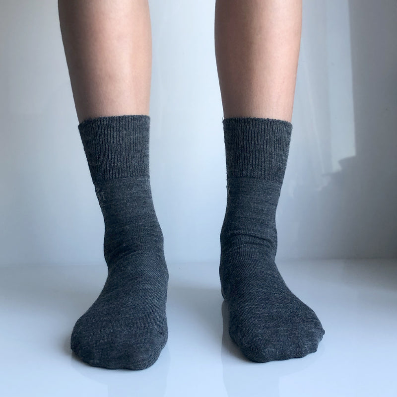 Diabetessokker i ull - sokker som ikke strammer - strompe uten strikk