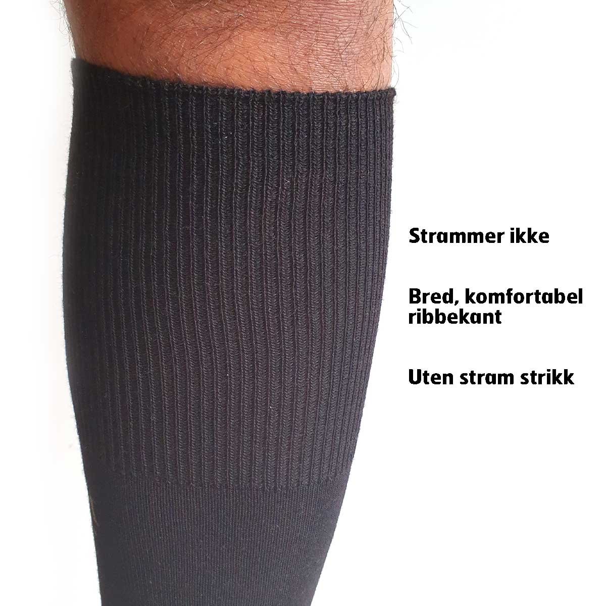 Knestrømper i merinoull - sokker som ikke strammer
