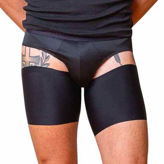 Bandelettes Unisex black smooth thigh band against chafing thighs
