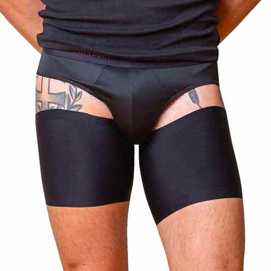 Bandelettes Unisex black smooth thigh band against chafing thighs