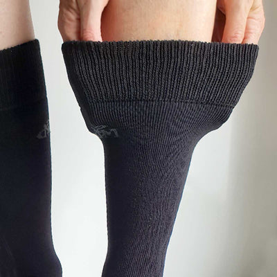 Svært elastiske sokker som ikke strammer