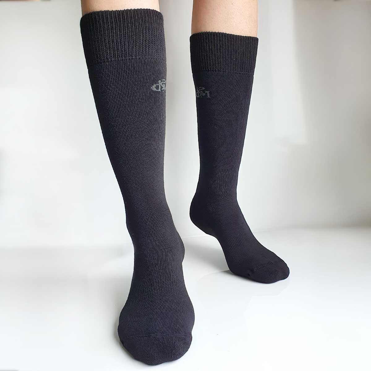 Frotté knestrømper som ikke strammer, godkjent for diabetikere