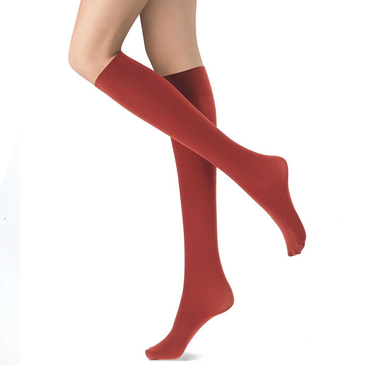 OROBLU Knee Highs Opaque 50 Red, røde knestrømper
