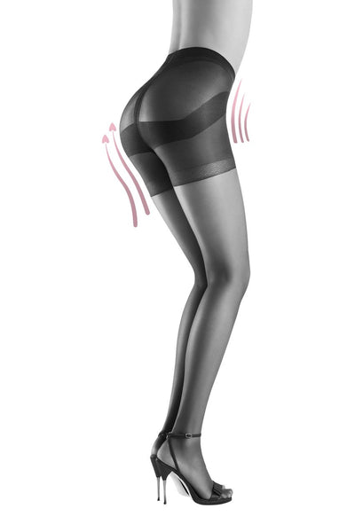 OROBLU Tights Light Shock Up 20 Bottom Up, BLACK