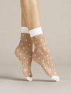Fiore - Papavero  20 Denier Sokker White/poudre