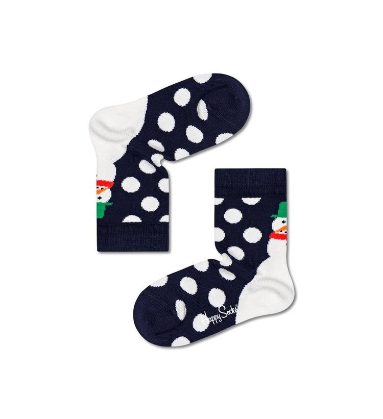 Happy Socks  Jumbo snowman barnesokker + KJSS01-6500
