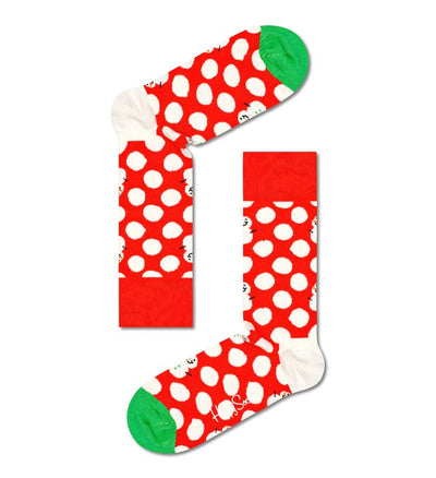 HAPPY SOCKS 2-PACK GIFT BOX BIG DOT SNOWMAN