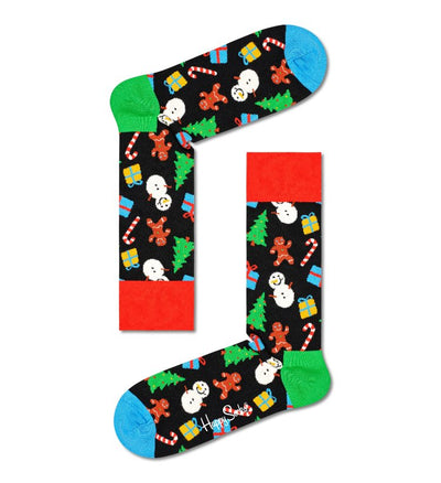 HAPPY SOCKS 2-PACK GIFT BOX BIG DOT SNOWMAN
