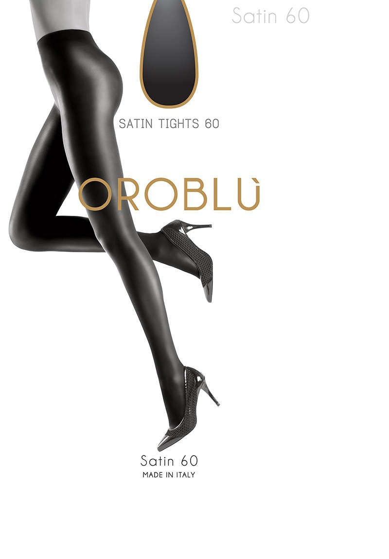 OROBLU Tights Satin 60 Opaque, BROWN 4